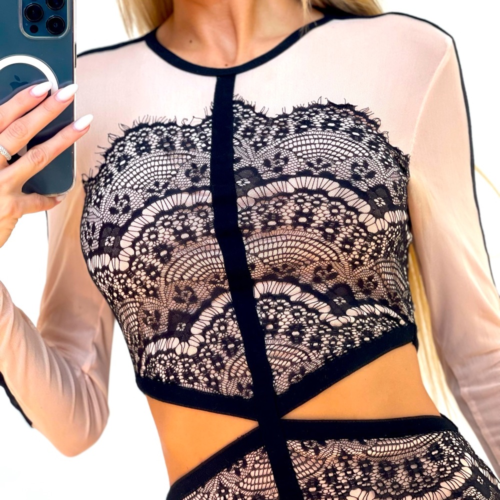 MISSGUIDED dress lace size 6 mini - Picture 4 of 4